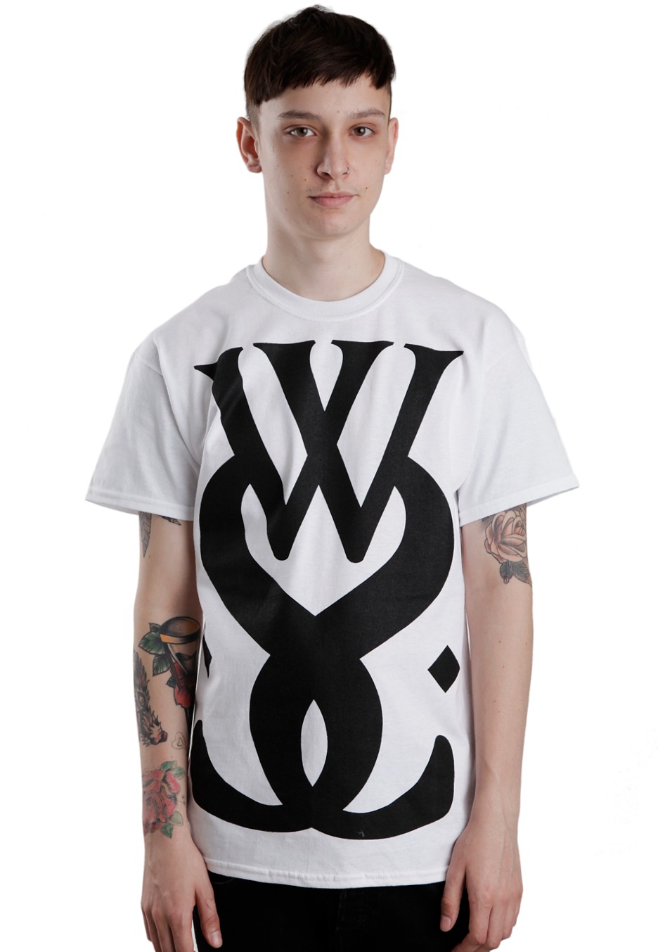 While She Sleeps - Logo White - T-Shirt - Official Screamo Merchandise ...